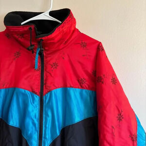 Vintage Polaris Jacket Womens Size Large Red White & Blue Made in the USA